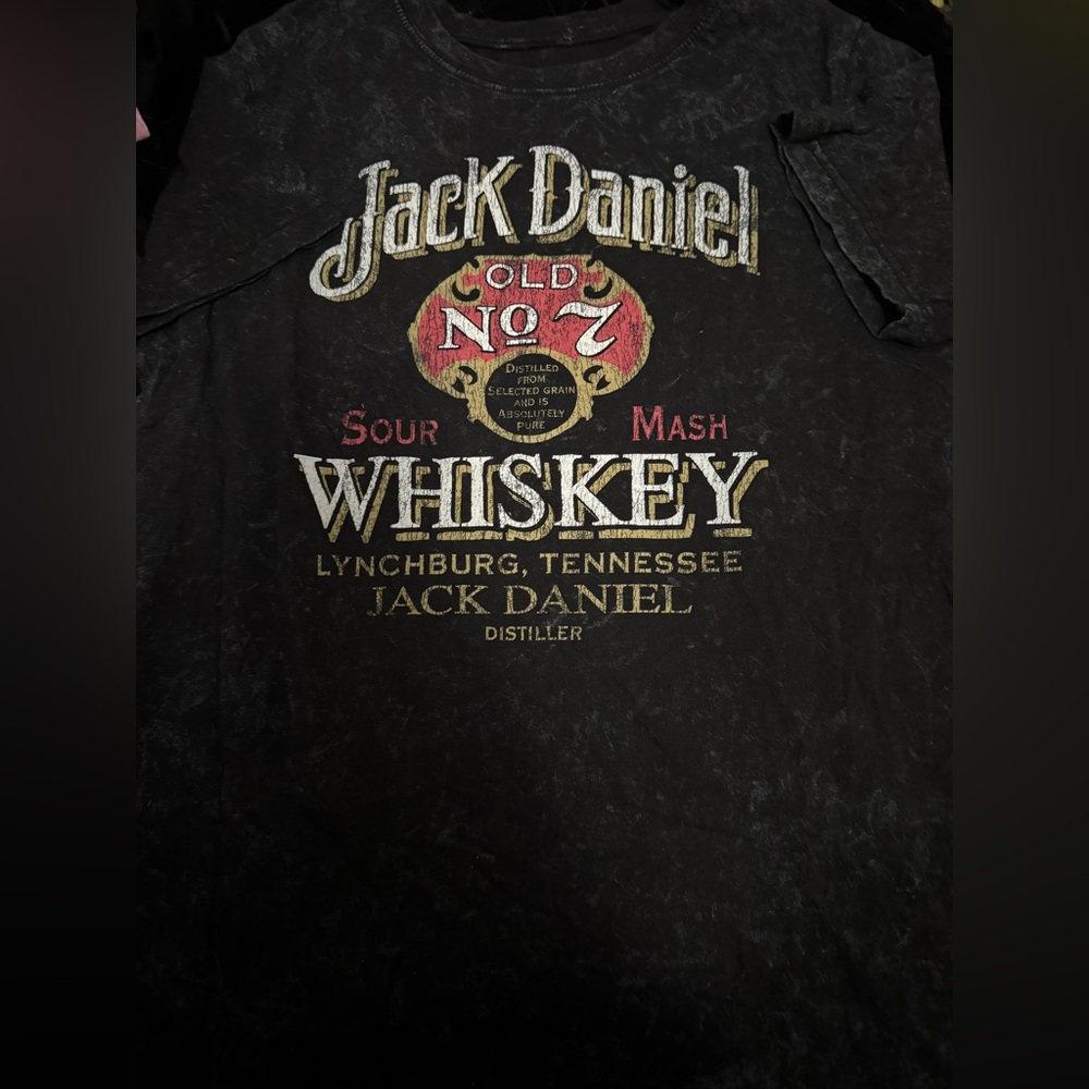 Jack Daniels Black and Red Short Sleeve Tee